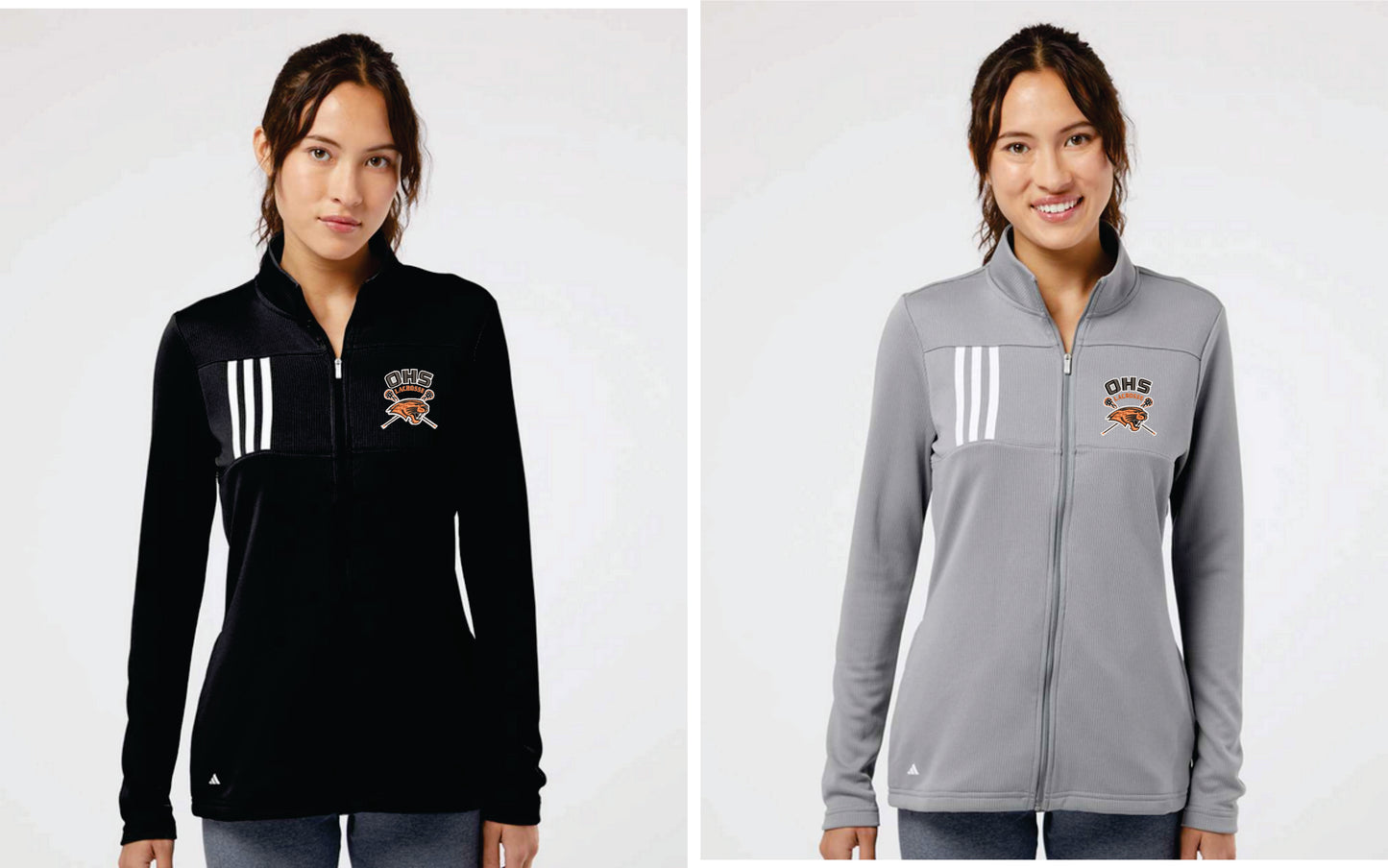 OHS Boys Lacrosse Adidas - 3-Stripes Double Knit Full Zip Pullover Women OHS1