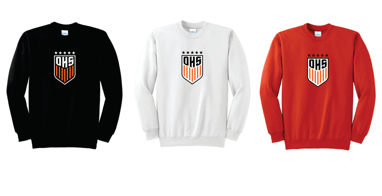 OHS BS Cotton Blend Pullover Crewneck. Black, Orange, White. Unisex Sizes
