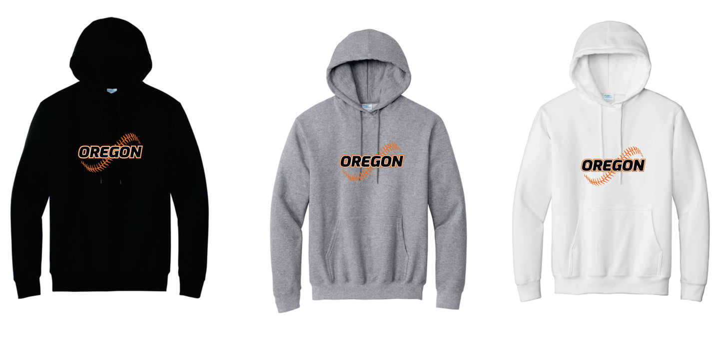 OBB Cotton Blend Hoodie. Black, Gray, White. Adult and Youth Sizes V1