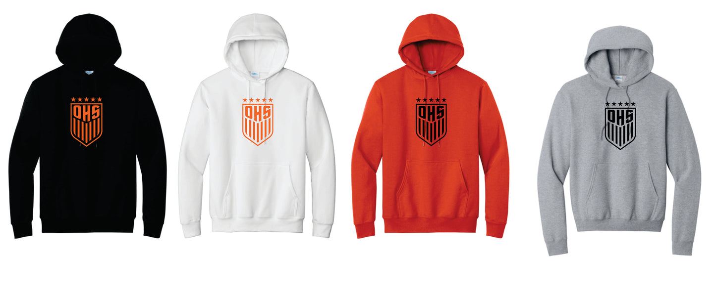 OHS BS Cotton Blend Hoodie. Black, Orange, White. Unisex and Youth Sizes V2
