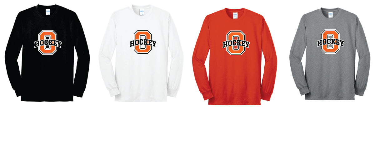 OHS BH Cotton Blend Long Sleeve Tee. Unisex and Youth Sizes V4