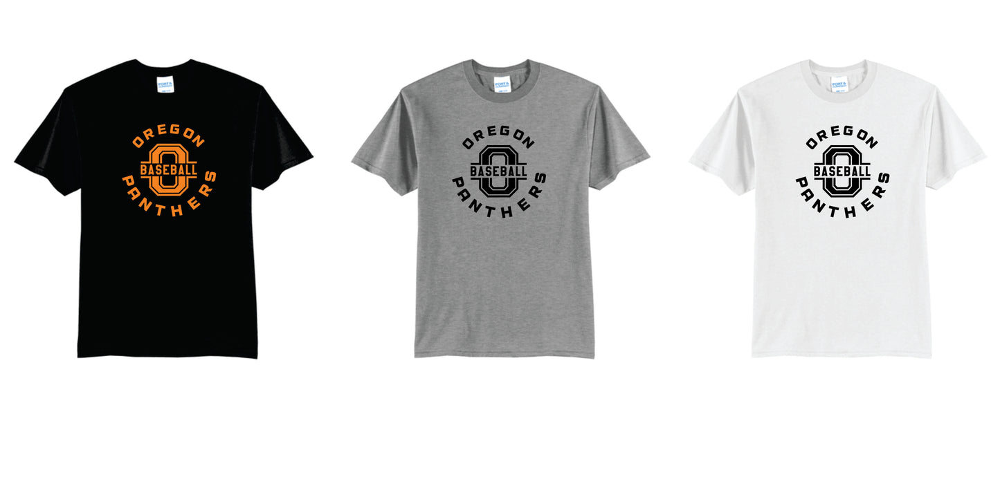 OBB Cotton Blend Tee. Black, Gray White. Adult, Women and and Youth Sizes R1