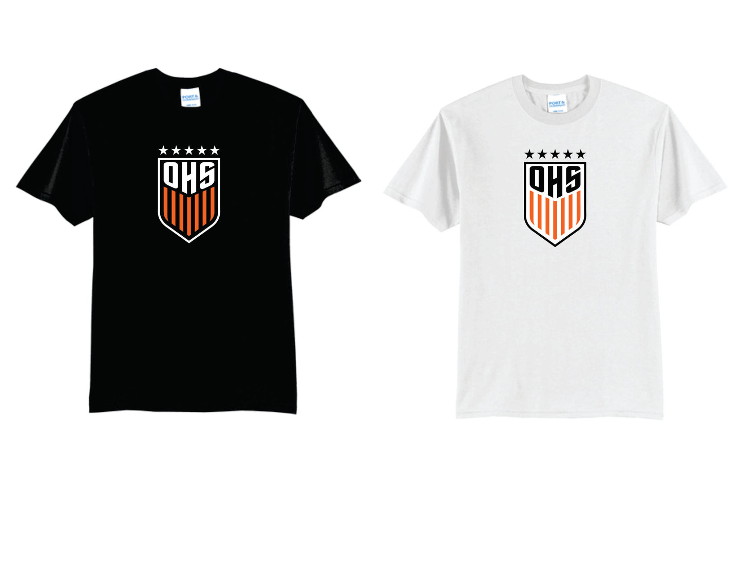 OHS BS Cotton Blend Tee Black, White. Women's Sizes
