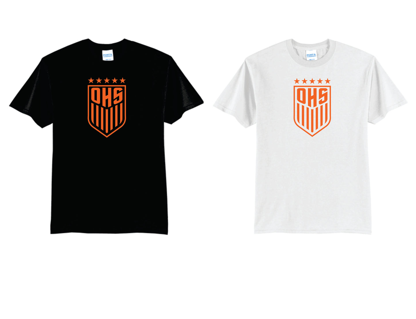 OHS BS Cotton Blend Tee Black, White. Women's Sizes V2