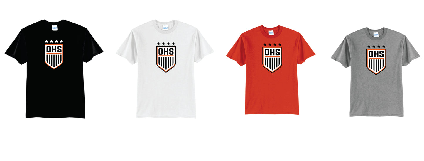 OHS Girls Soccer Cotton Blend Tee. Unisex, Women and Youth Sizes