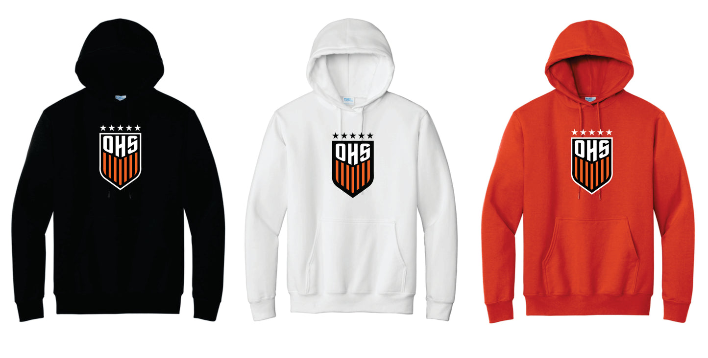 OHS BS Cotton Blend Hoodie. Black, Orange, White. Unisex and Youth Sizes V1