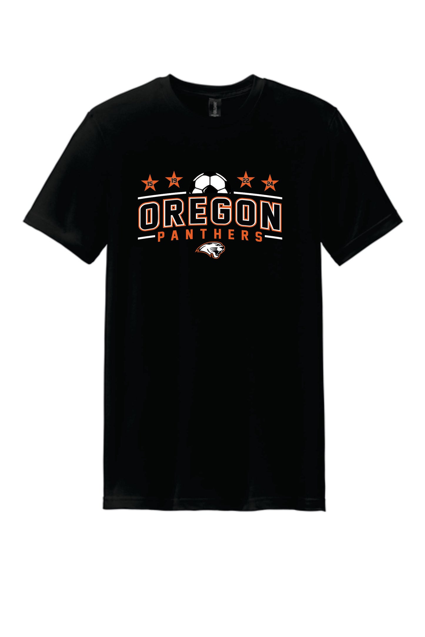 OHS Girls Soccer Champions Cotton Blend Tee. Black, White. Unisex, Women's and Youth Sizes