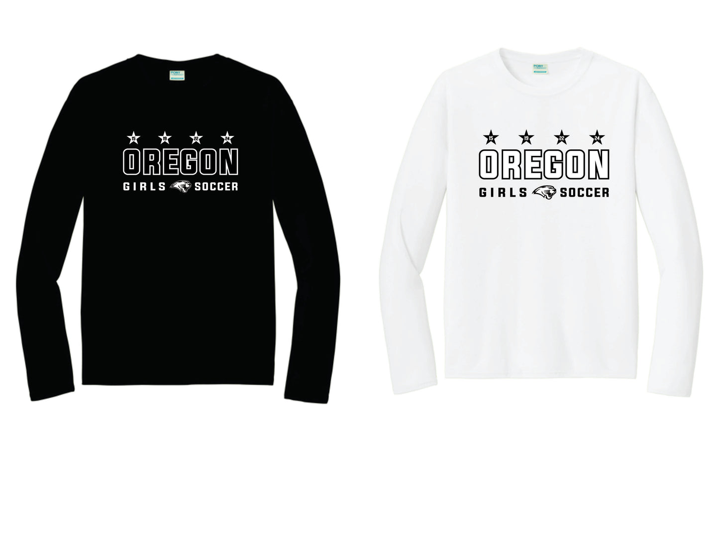 OHS Girls Soccer Champions Legacy Performance Long Sleeve Tee. Unisex and Youth Sizes