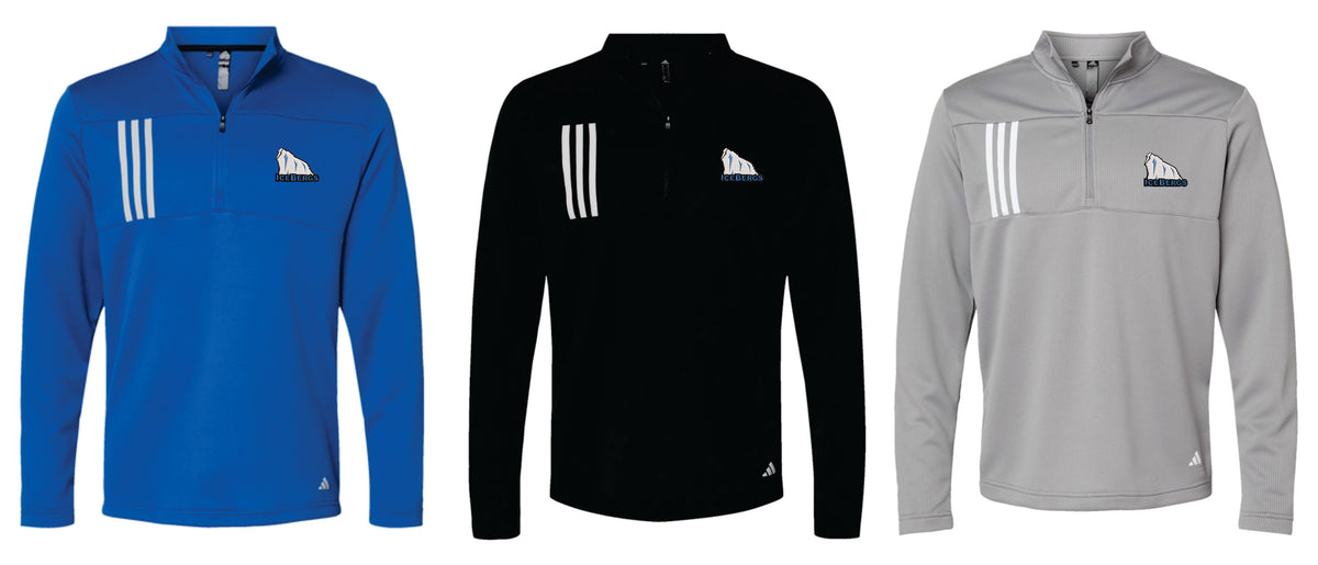 Icebergs Adidas - 3-Stripes Double Knit Quarter-Zip Pullover Men