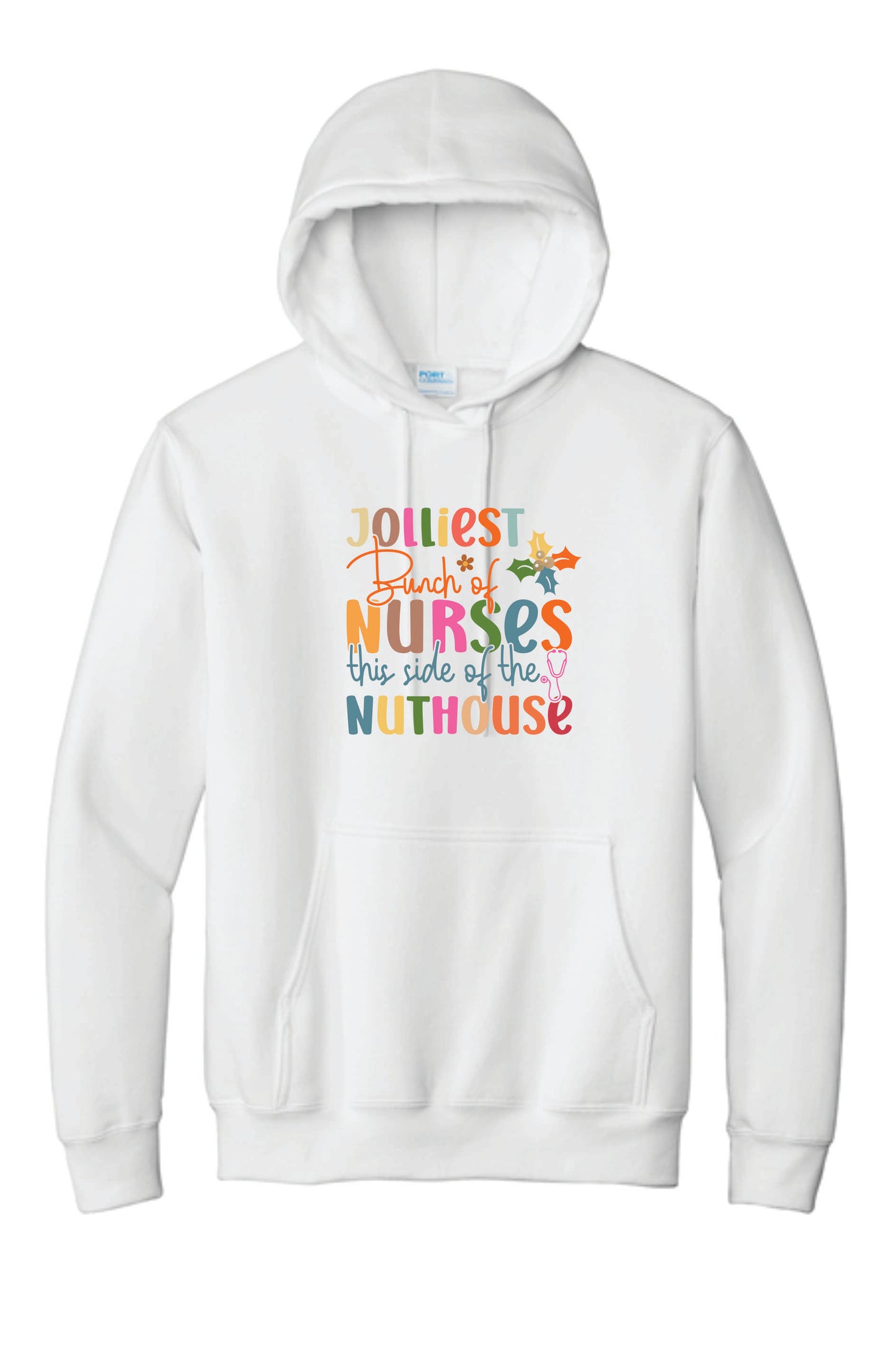 Jolliest Nurses Cotton Blend Hoodie