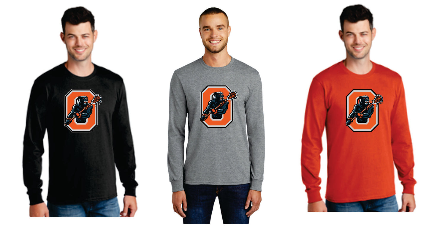 Oregon Lacrosse Long Sleeve T-shirt Digital Print Unisex and Youth Sizes v5