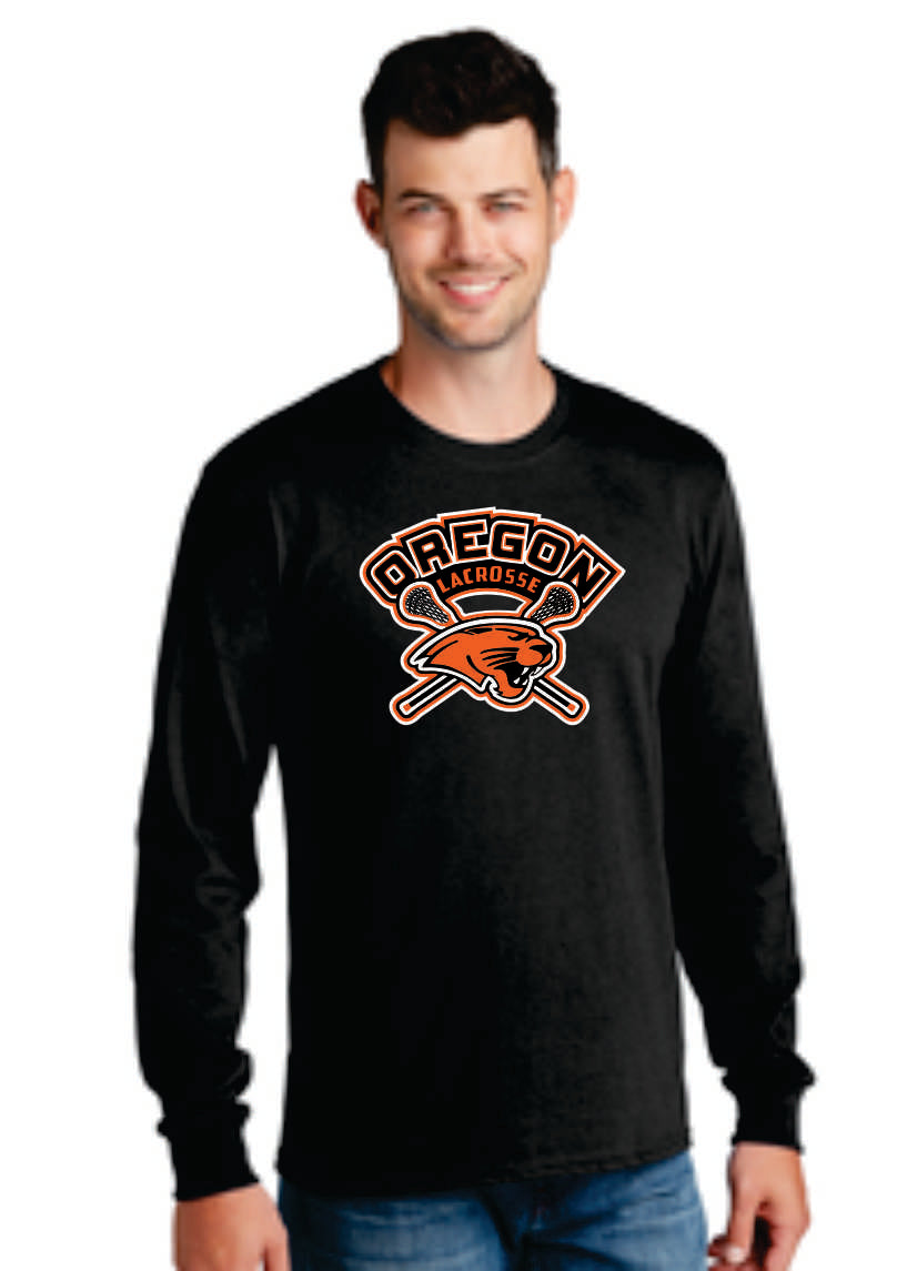 OHS Boys Lacrosse Long Sleeve Blend T-shirt Digital Print Unisex/ Adult v1