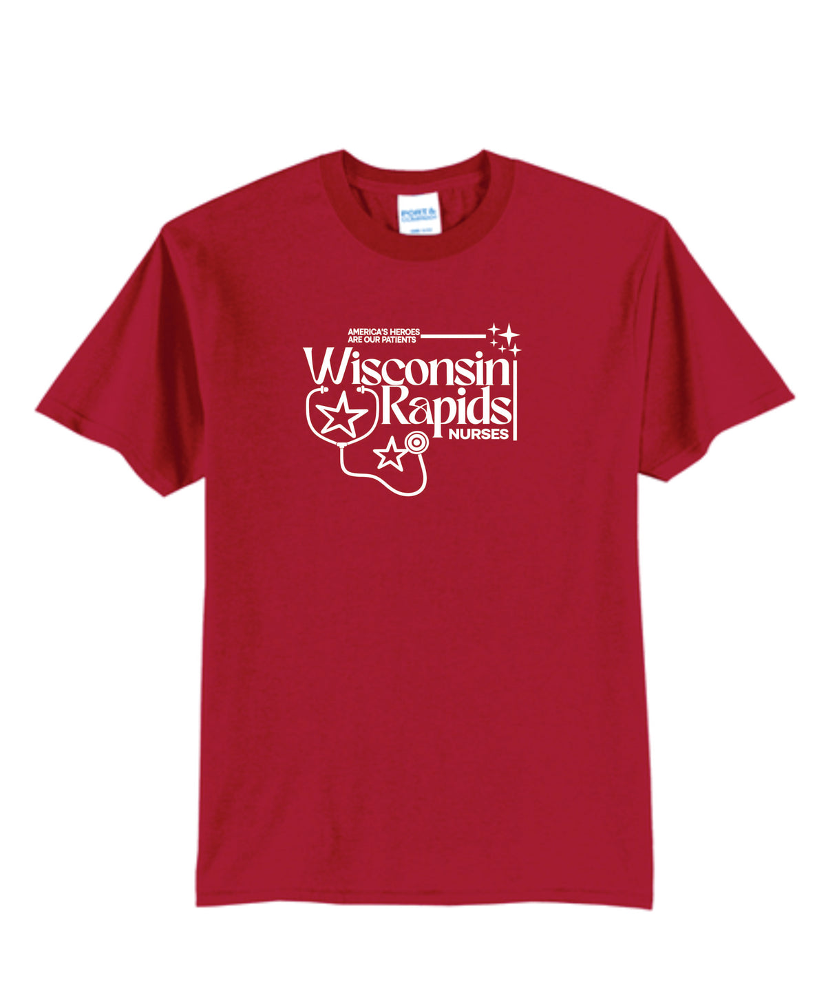 Rapids Nurses Cotton Blend Tee Red