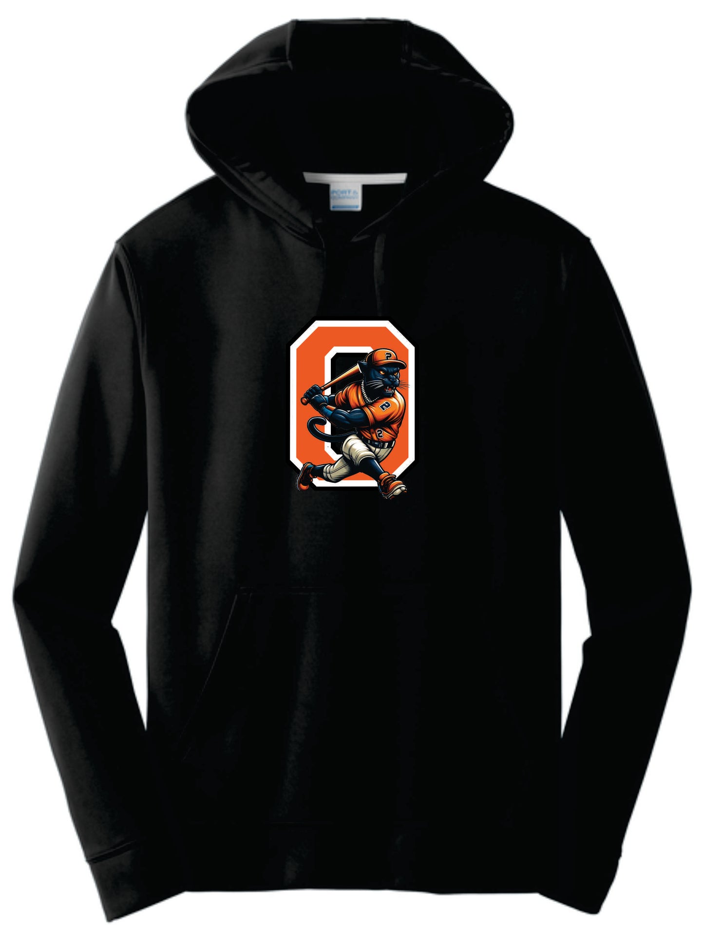 OBB Performance Hoodie. Black, Charcoal,Silver. Adult and Youth Sizes V3