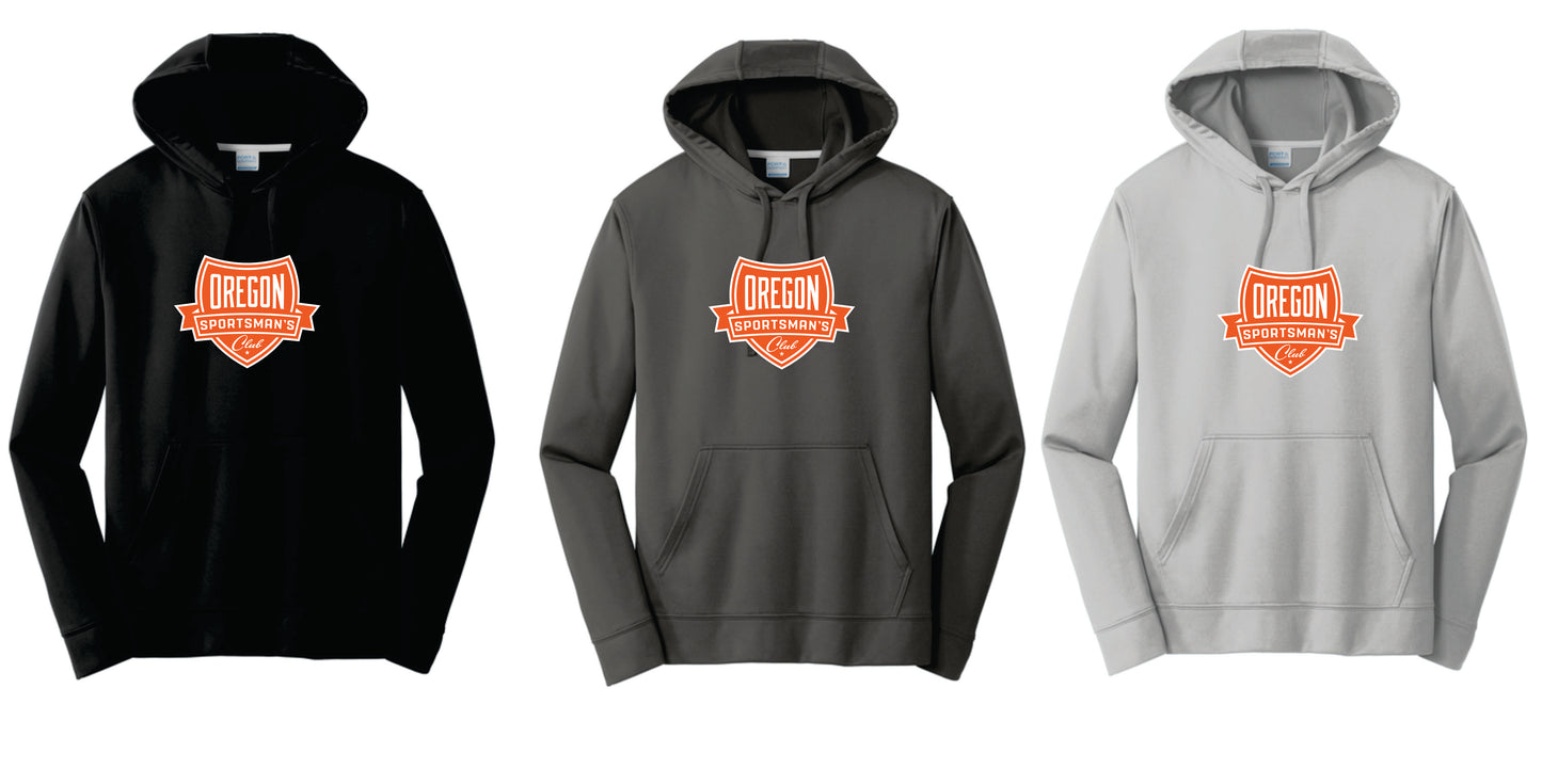 OSC Performance Hoodie. Black, Charcoal,Silver. Adult and Youth Sizes
