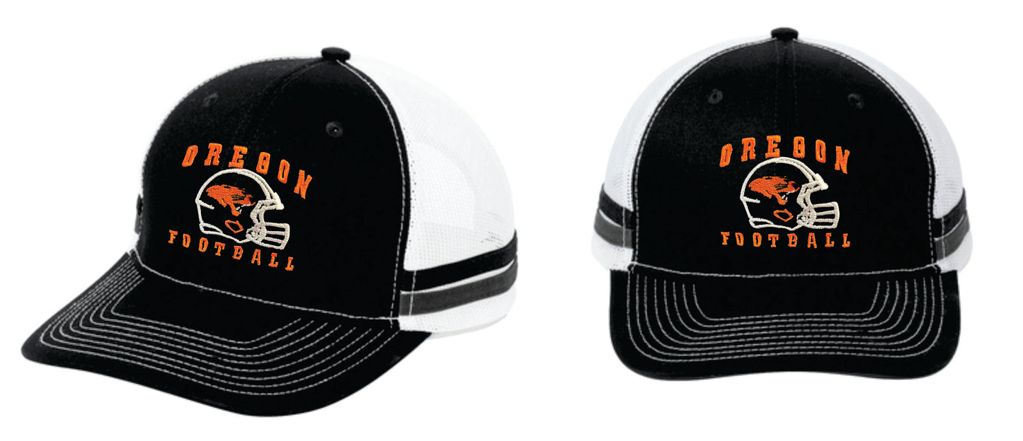 OFB 2-Stripe Trucker Hat with embroidered patch V1