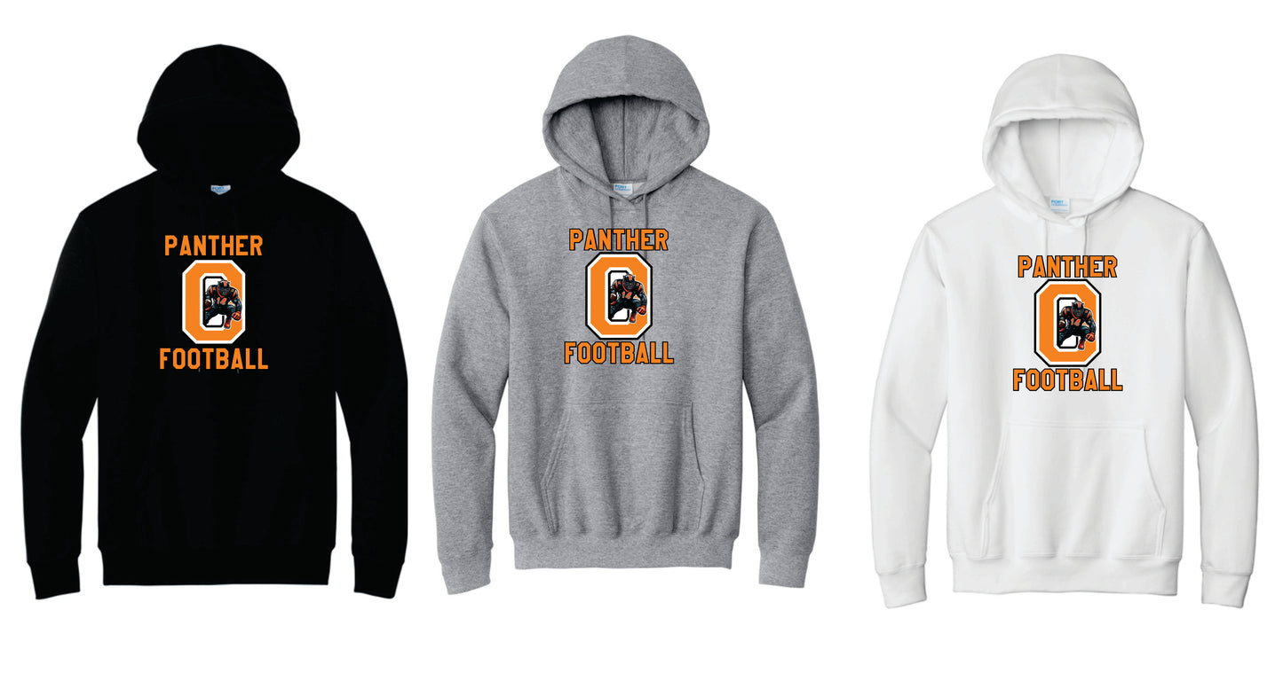 OFB Cotton Blend Hoodie. Black, Gray, White. Adult and Youth Sizes V4