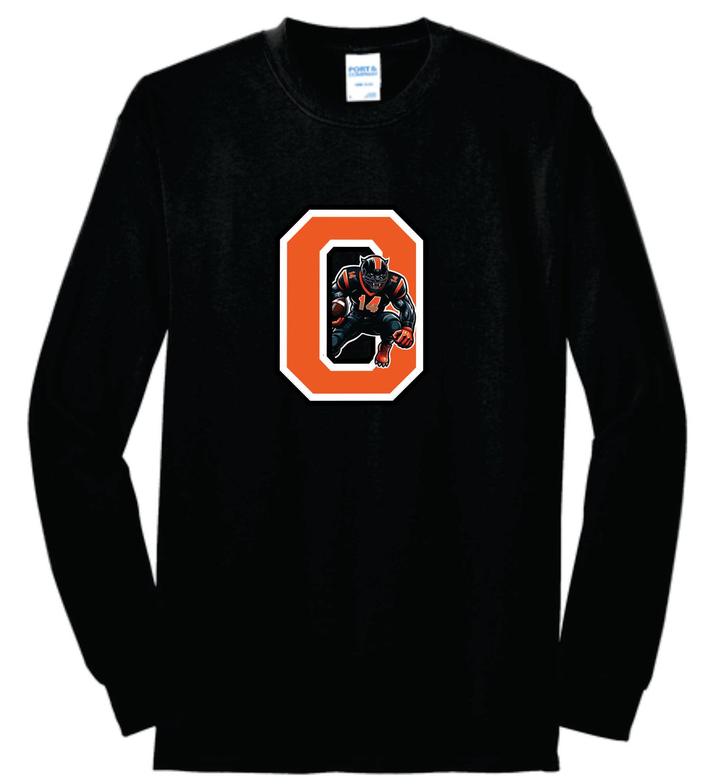 OFB Cotton Blend Long Sleeve Tee. Black, Gray, White. Adult and Youth Sizes V3