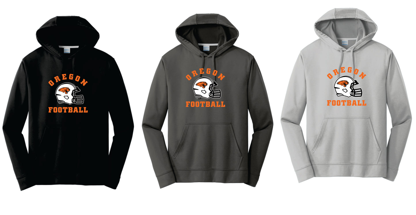 OFB Performance Hoodie. Black, Charcoal,Silver. Adult and Youth Sizes V1