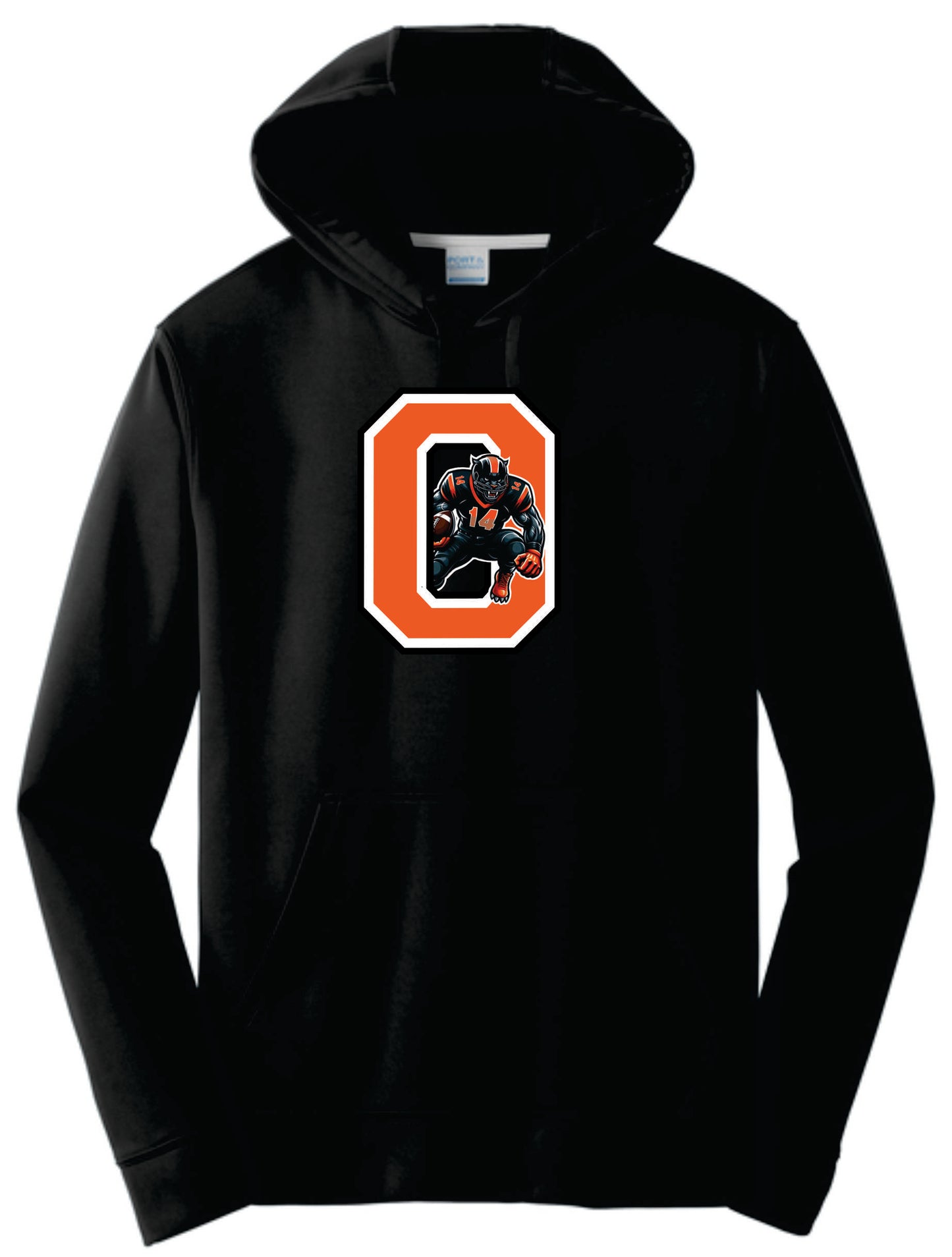 OFB Performance Hoodie. Black, Charcoal,Silver. Adult and Youth Sizes V3