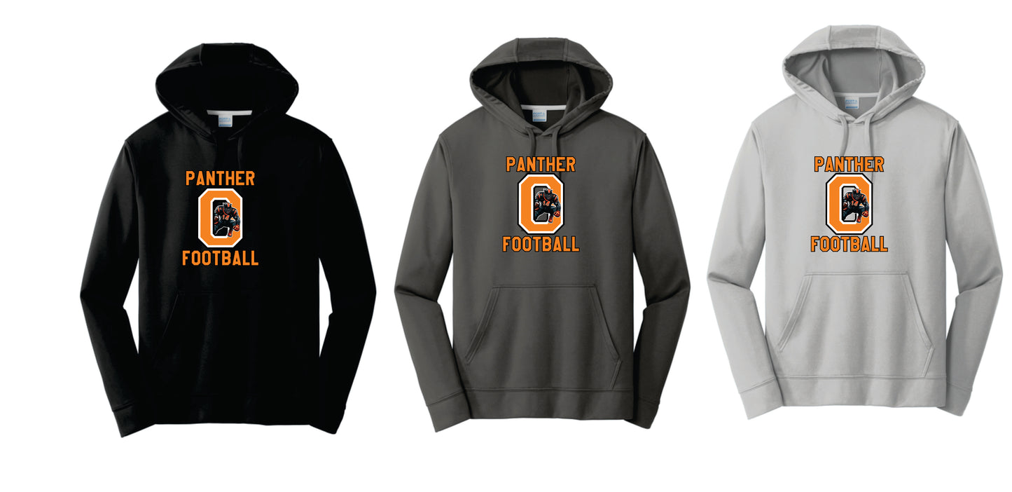OFB Performance Hoodie. Black, Charcoal,Silver. Adult and Youth Sizes V4