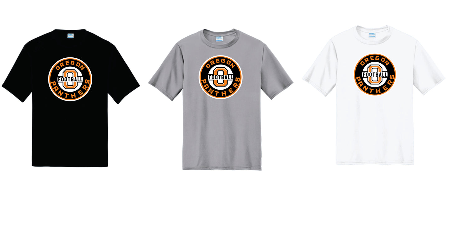 OFB Performance Tee. Black, Gray White. Adult and Youth Sizes V2