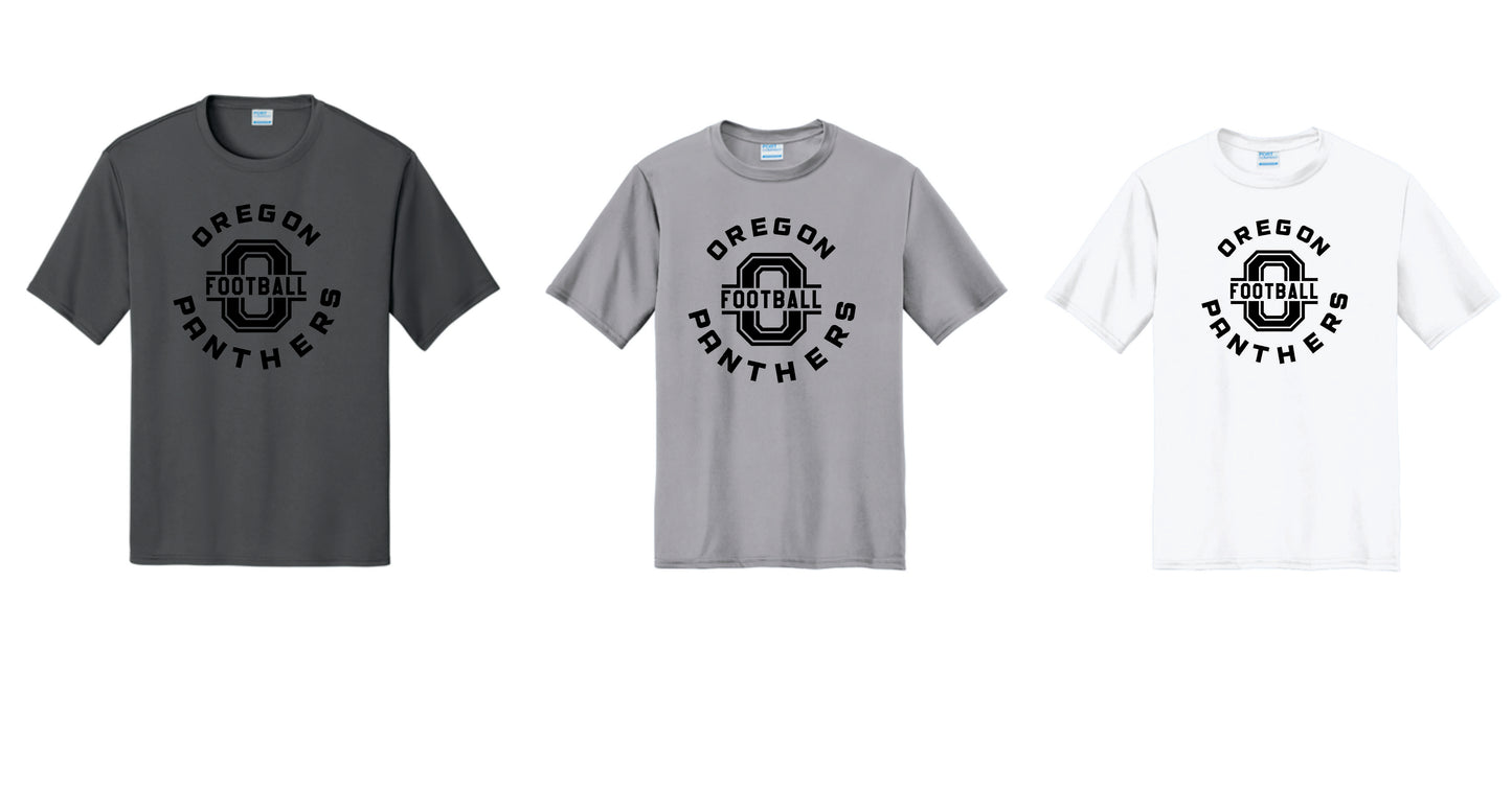 OFB Performance Tee. Black, Gray White. Adult and Youth Sizes V5