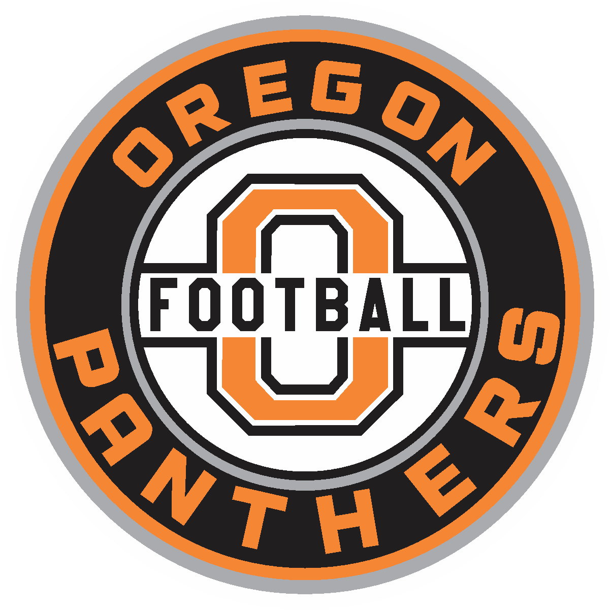 Oregon Football Sticker Round Logo