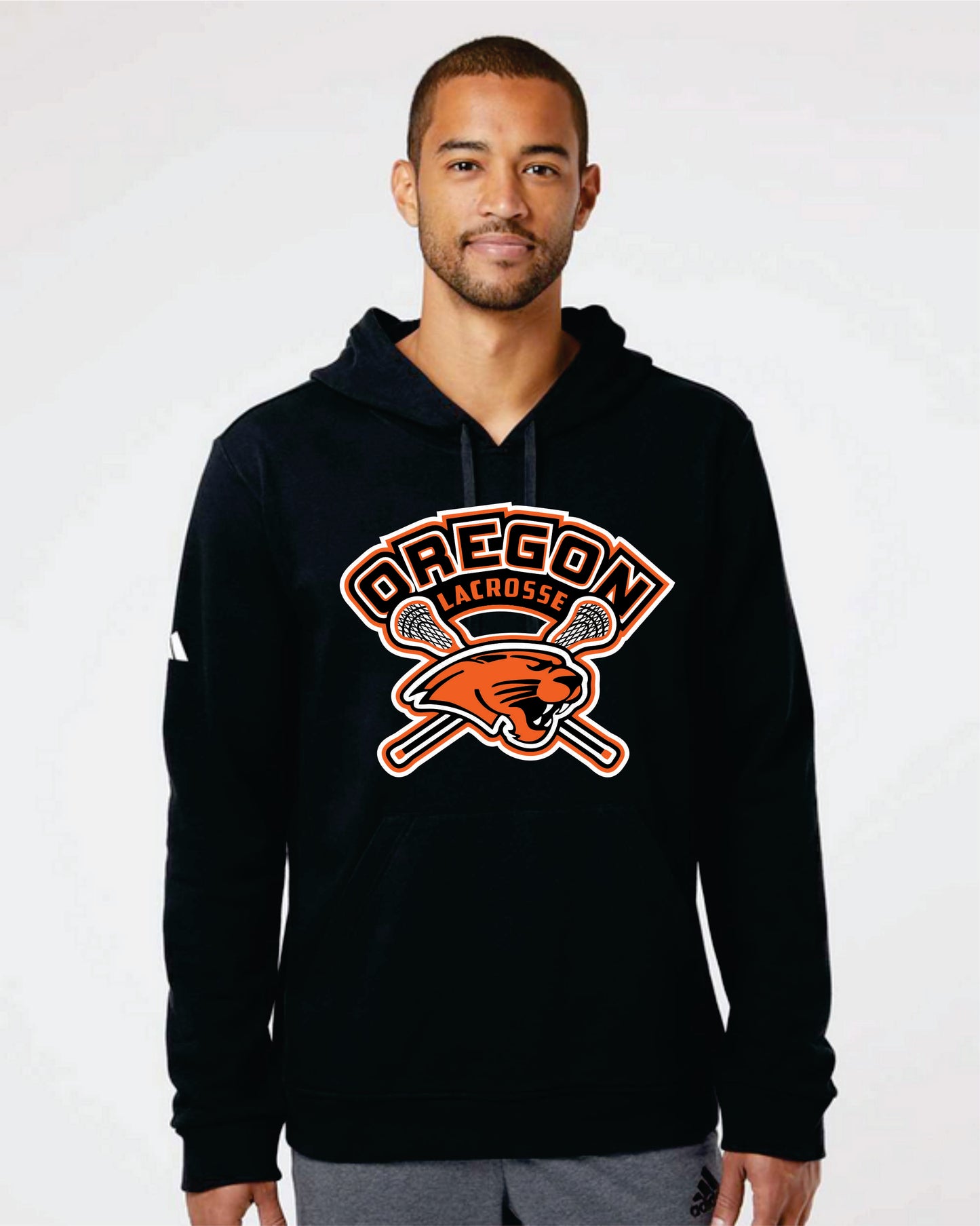Oregon Lacrosse Adidas Hoodie v1