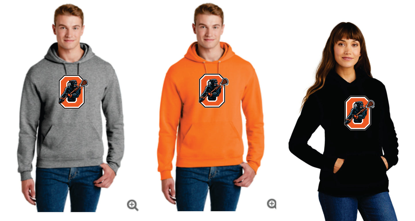 Oregon Lacrosse Digital Print Pullover Hoodie. Unisex/ Women/Youth V5