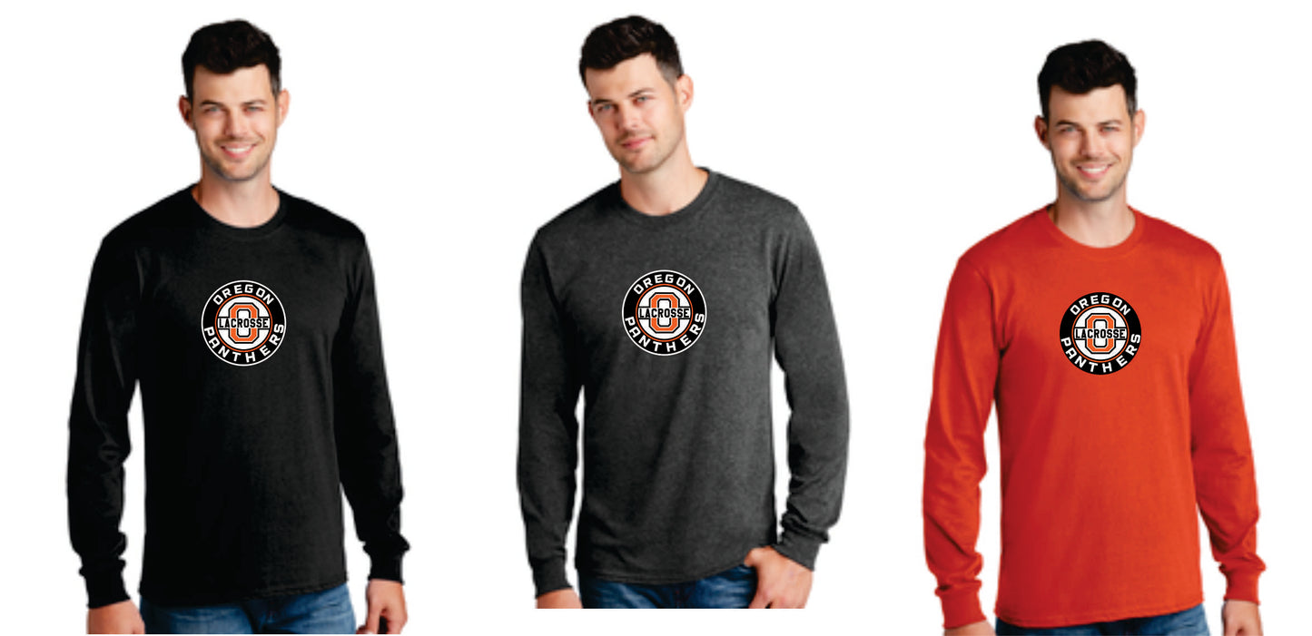 Oregon Lacrosse Long Sleeve T-shirt Digital Print Unisex/ Adult v2