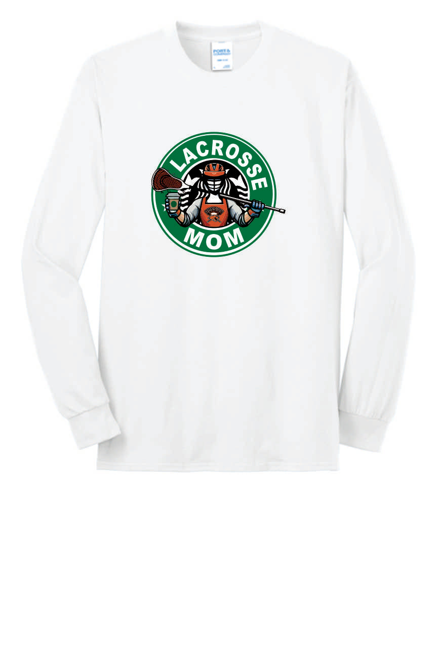 OLAX Lacrosse Mom Long Sleeve T-shirt Digital Unisex and Youth Sizes