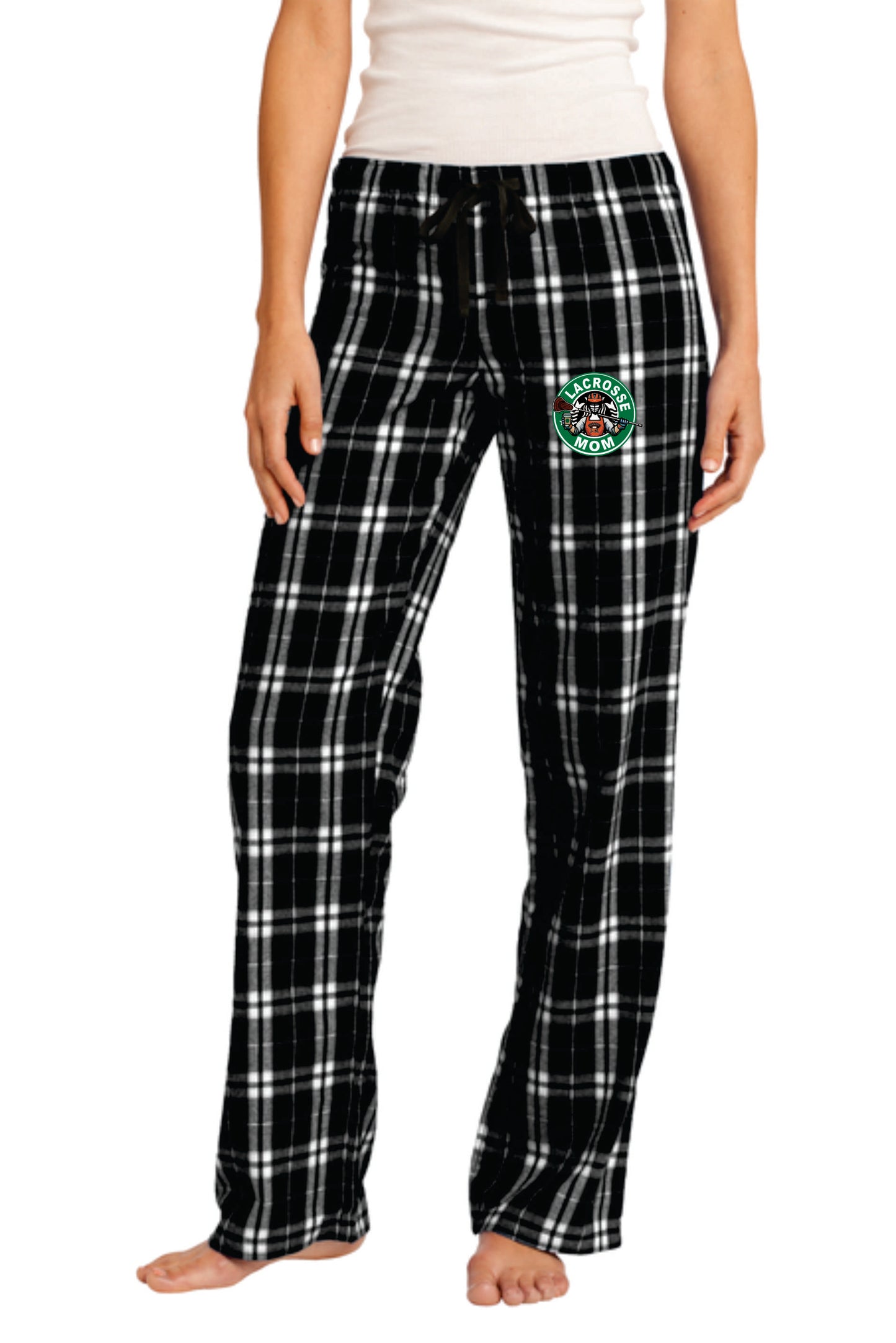OLAX Lacrosse Mom Plaid Flannel Pajama Pants Men Women