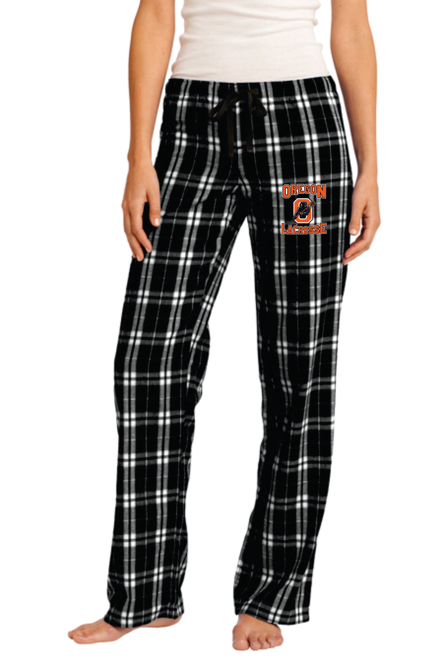 Oregon Lacrosse Plaid Flannel Pajama Pants Men Women V4