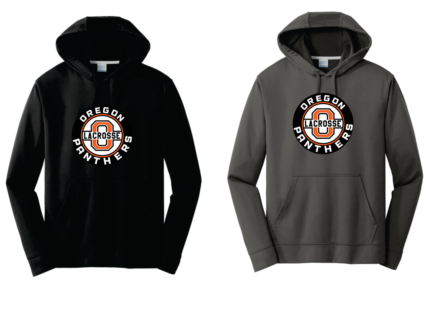 OLAX Performance Hoodie. Black, Charcoal. Adult and Youth Sizes V2