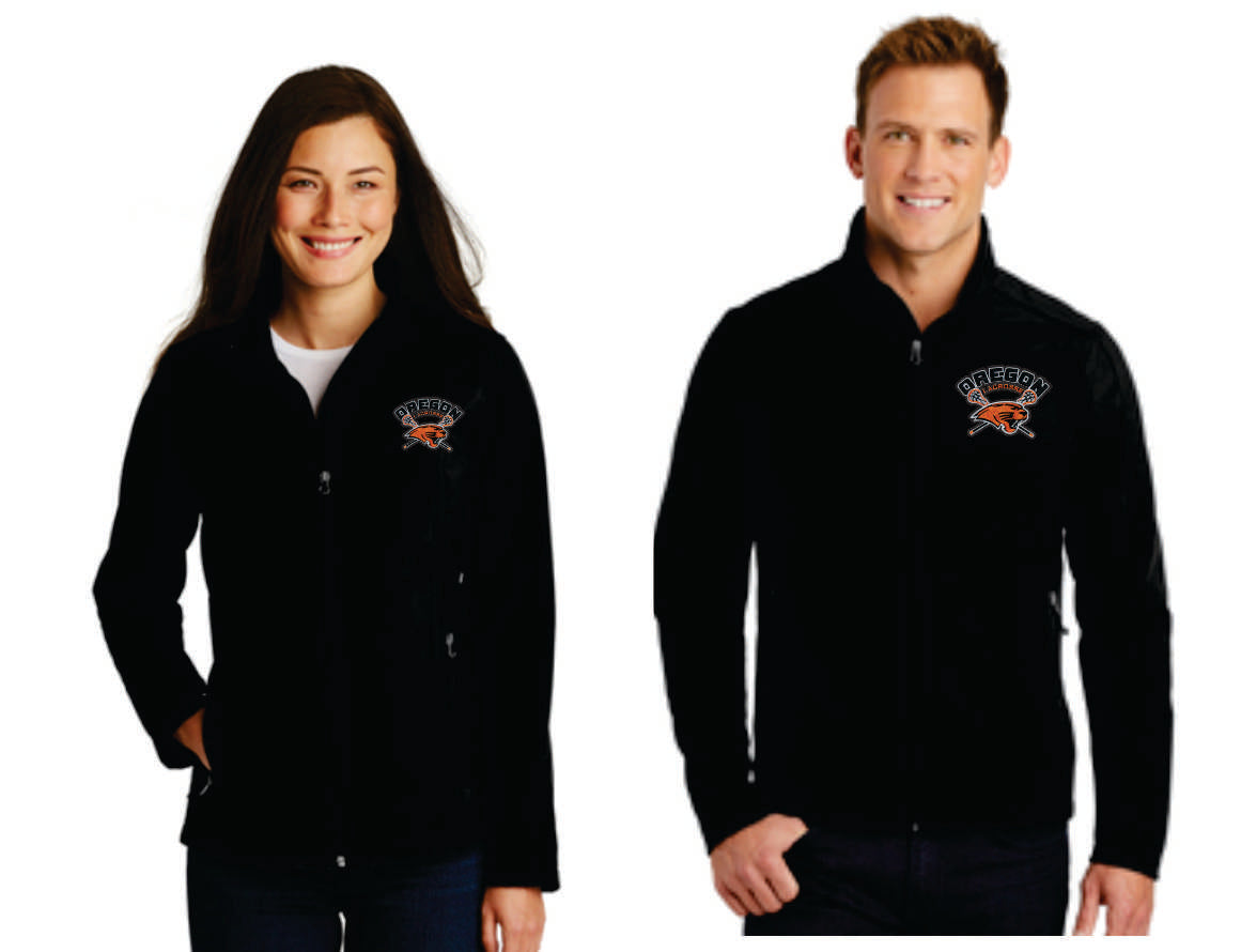 Oregon Lacrosse Softshell Jacket, Men/ Women/ Youth V1