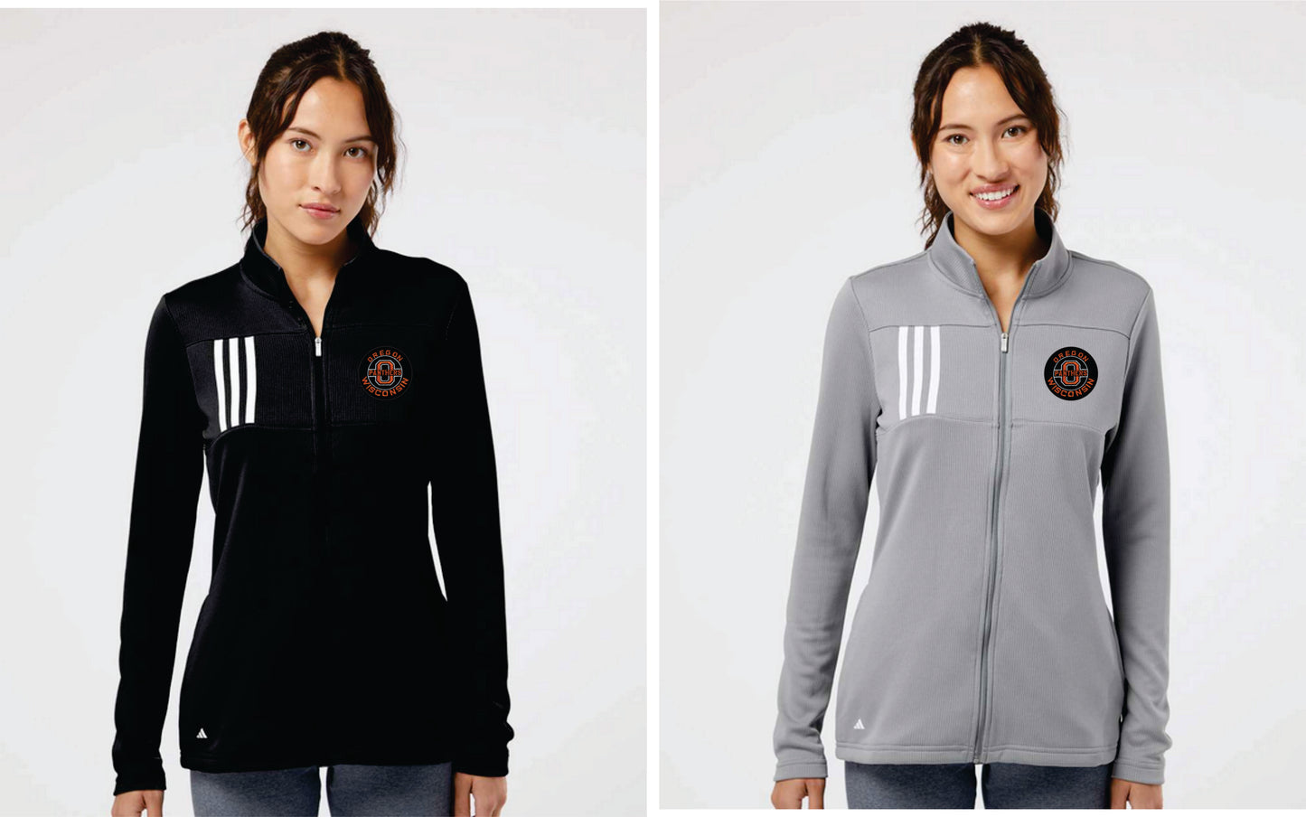 Oregon Panthers Adidas - 3-Stripes Double Knit Full Zip Pullover V2 Women
