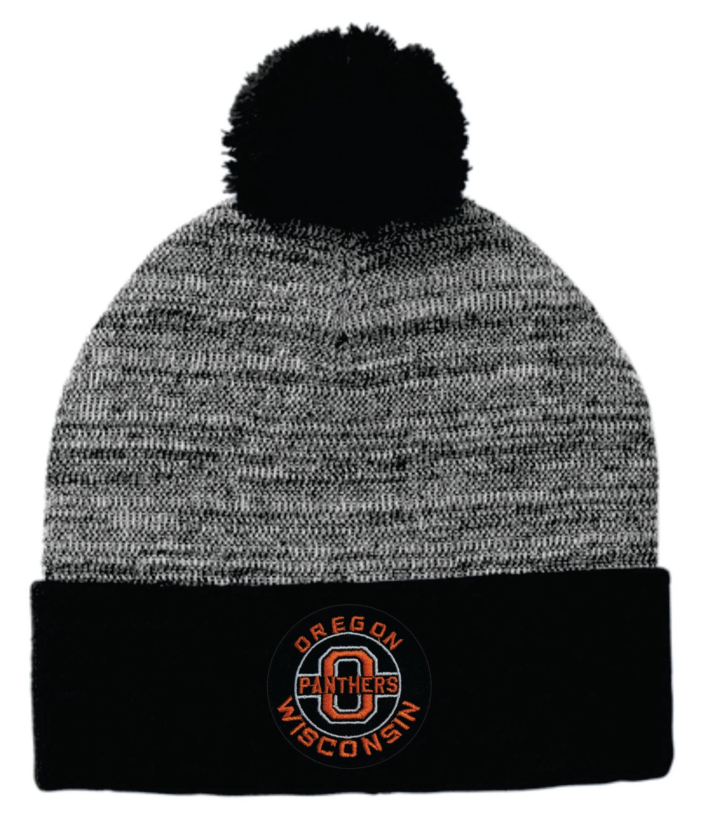 Oregon Panthers Pom Beanie with Patch Logo P2