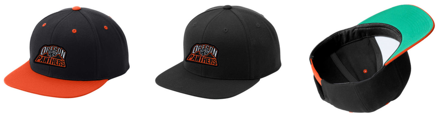 Oregon Panthers Flat Bill Hat Panthers Adjustable Fit v1