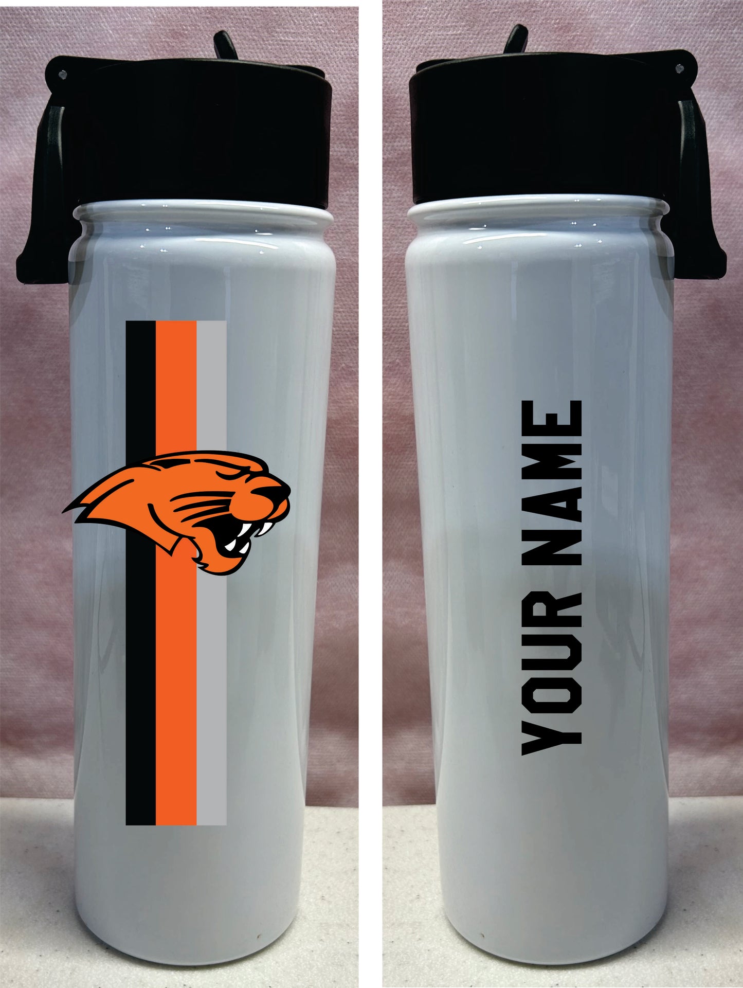 Oregon Panthers Water Bottle includes personalization! V1