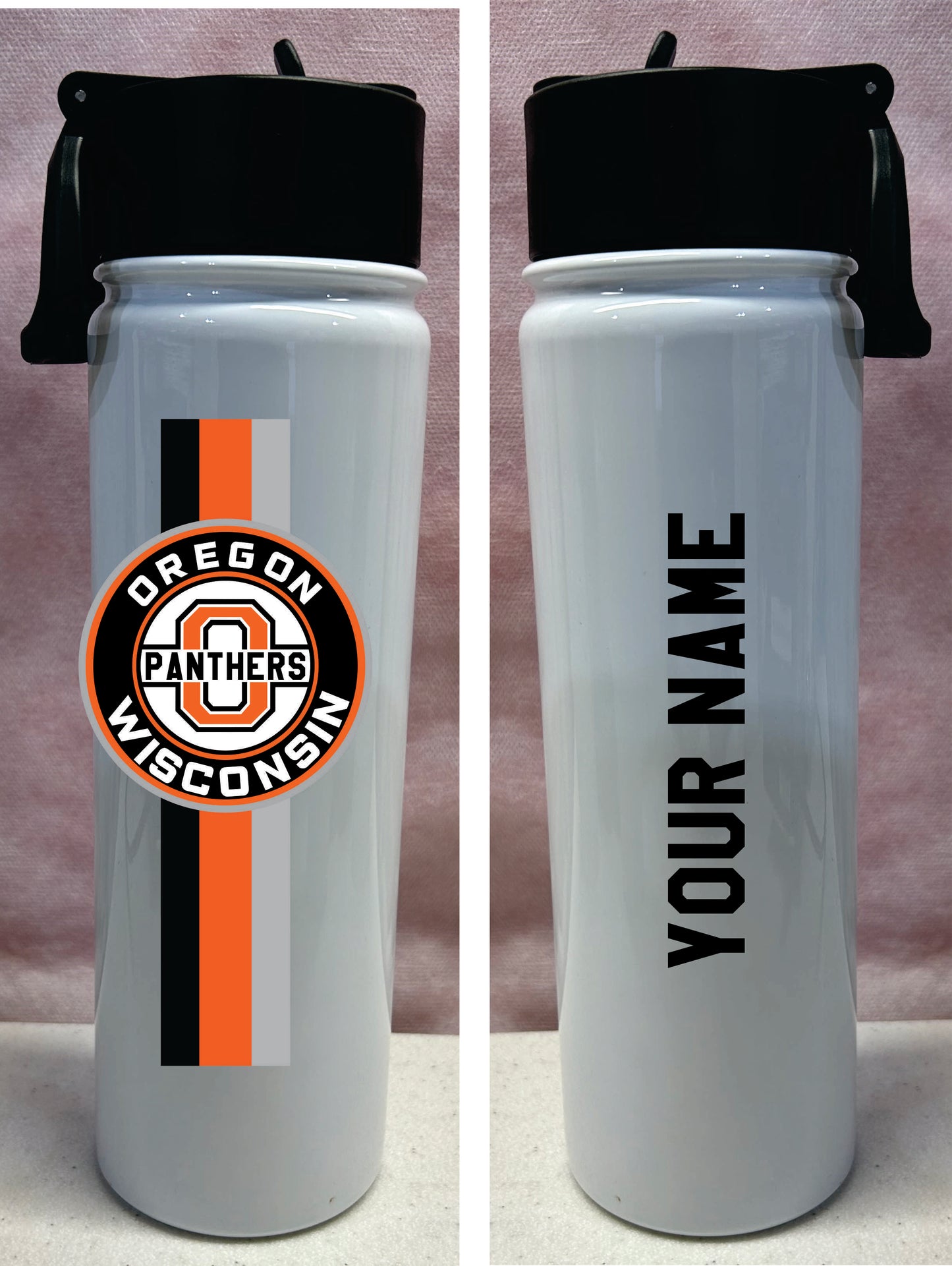 Oregon Panthers Water Bottle includes personalization! V2