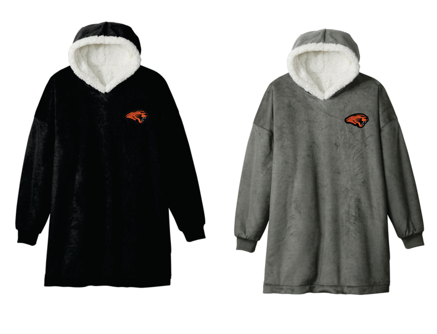 Oregon Panthers Wearable Blanket with embroidered logo V1