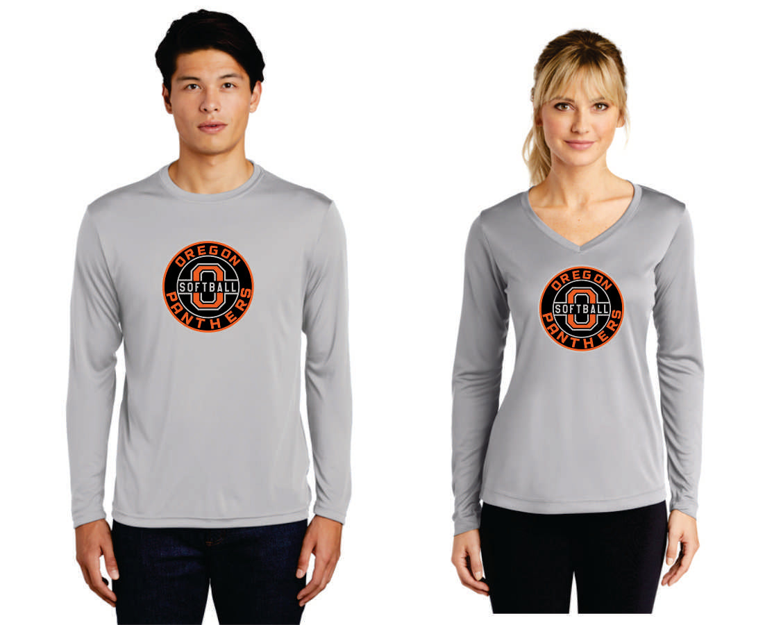 Oregon Softball Sublimated Long Sleeve T-shirt, Men, Women, Youth V2