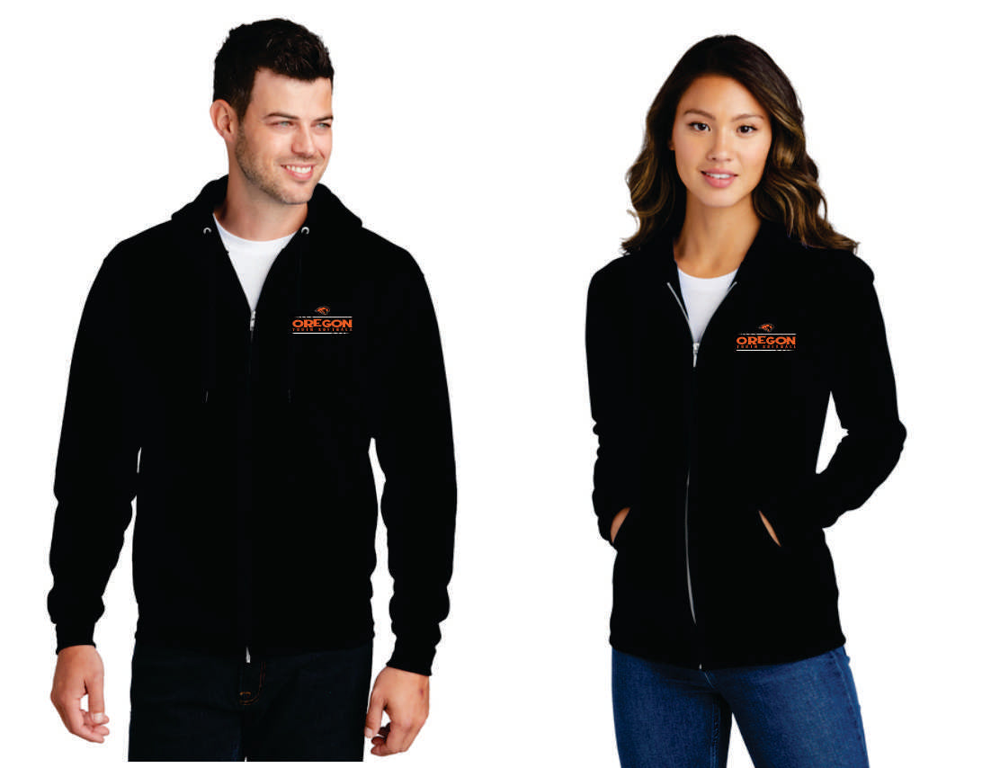 Oregon Softball Digital Print Full Zip Hoodie, Men/ Women/ Youth V1