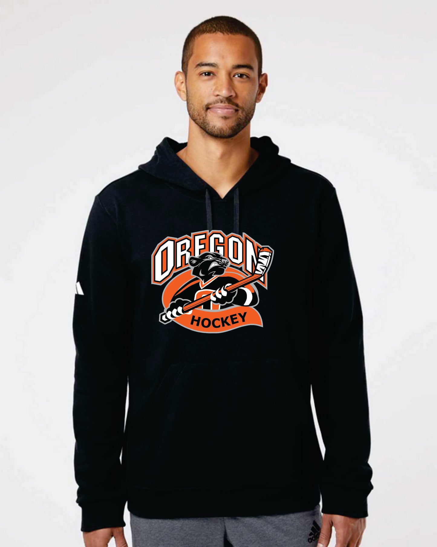 Oregon Hockey Adidas Hoodie v1