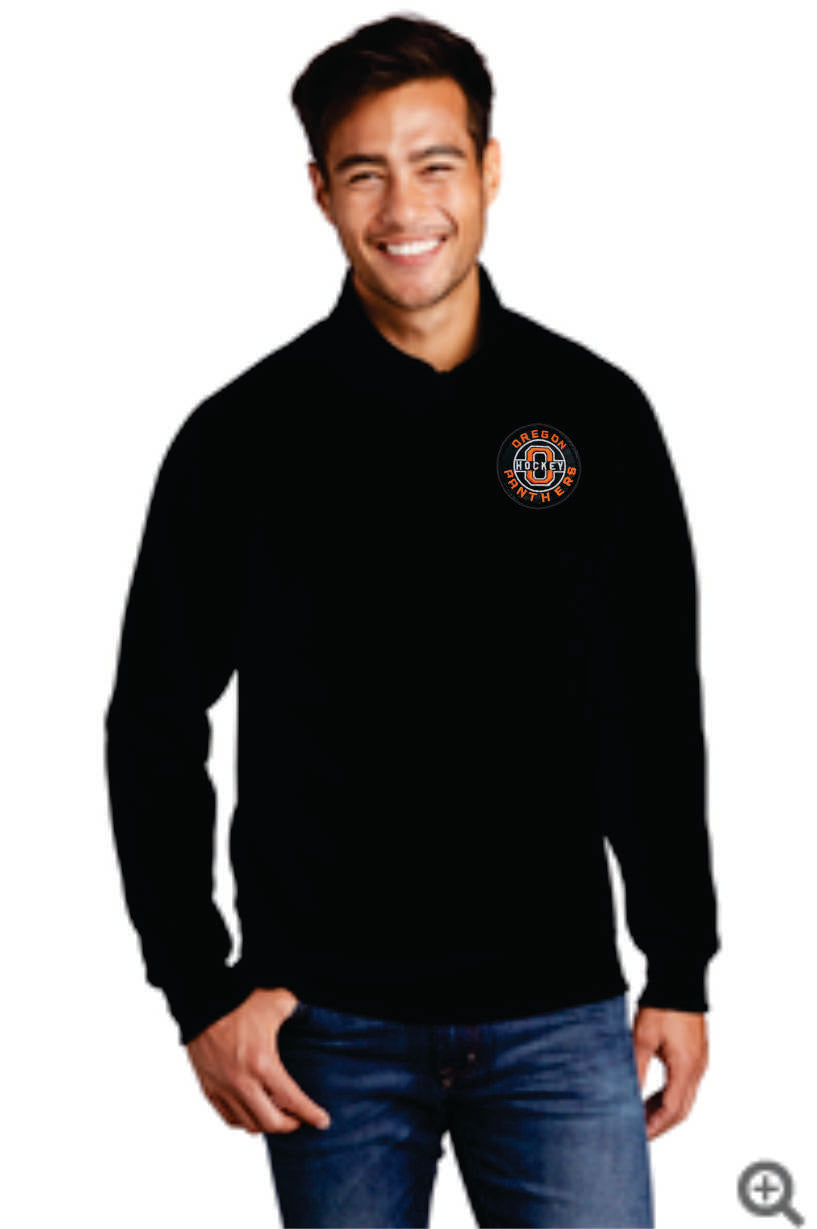 Oregon Youth Hockey Embroidered 1/4 Zip Sweatshirt Pullover v2 Men