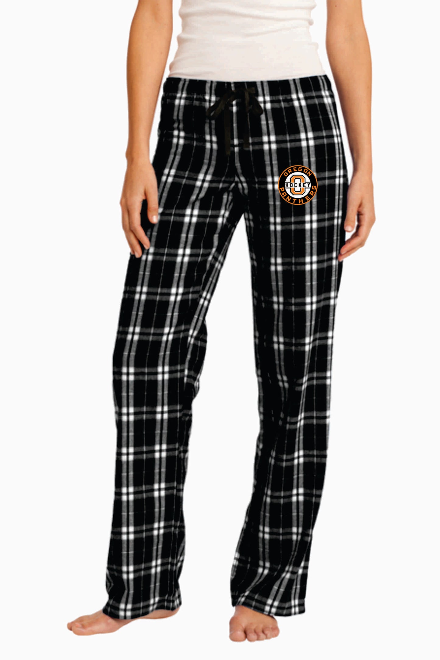 Oregon Hockey Plaid Flannel Pajama Pants Men Women V2