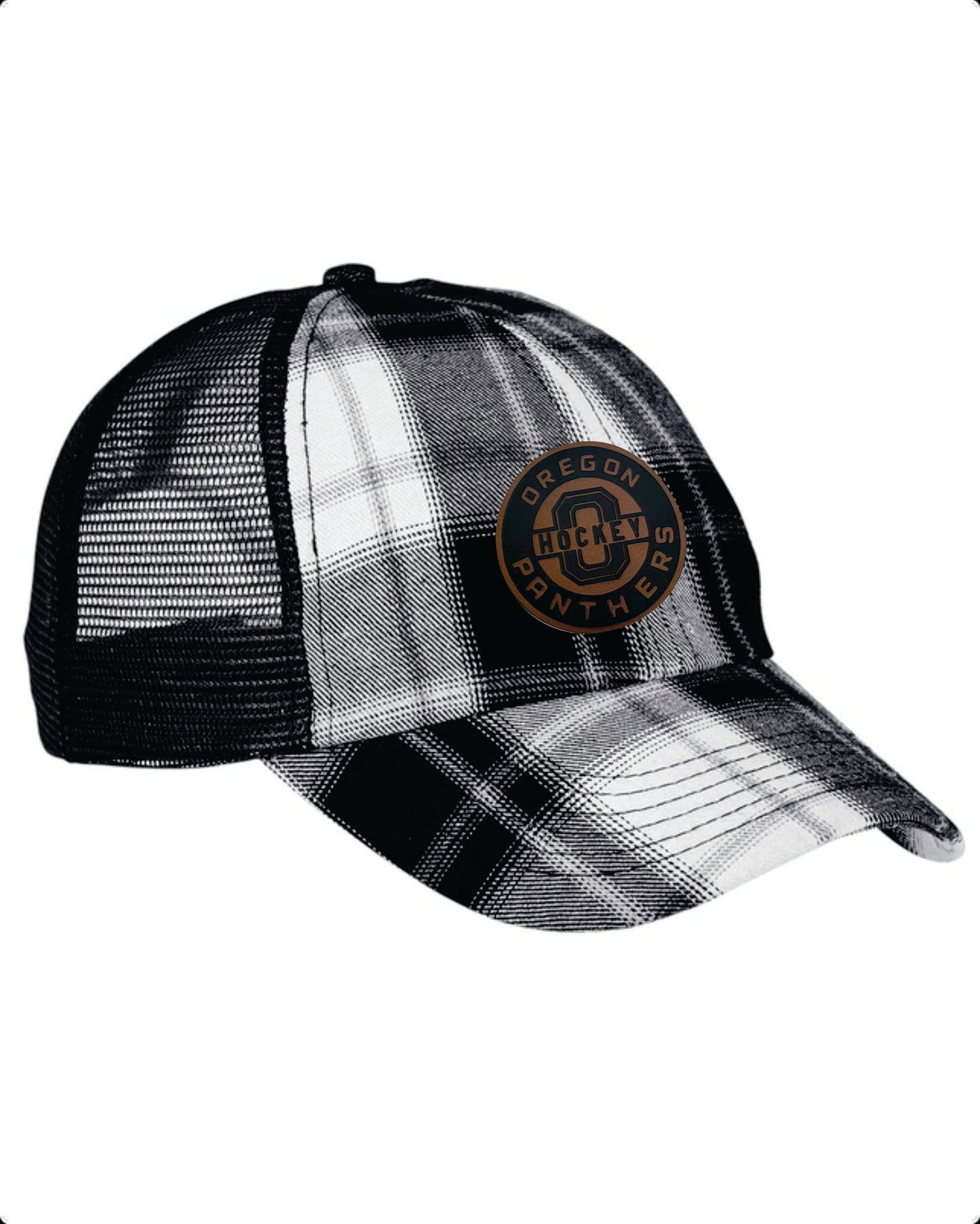 OYH Adams Plaid Flannel Cap with Leatherette Patch V2
