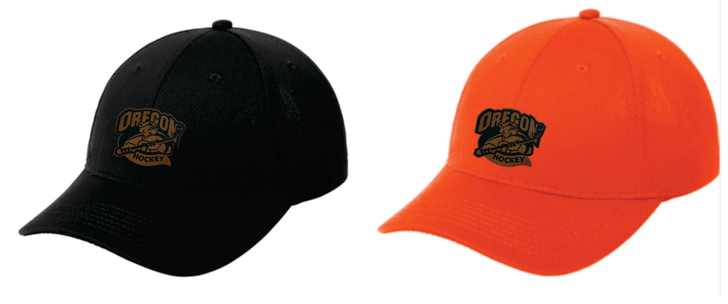 Oregon Panthers Racer Mesh Hockey Ball Cap with Leatherette Patch