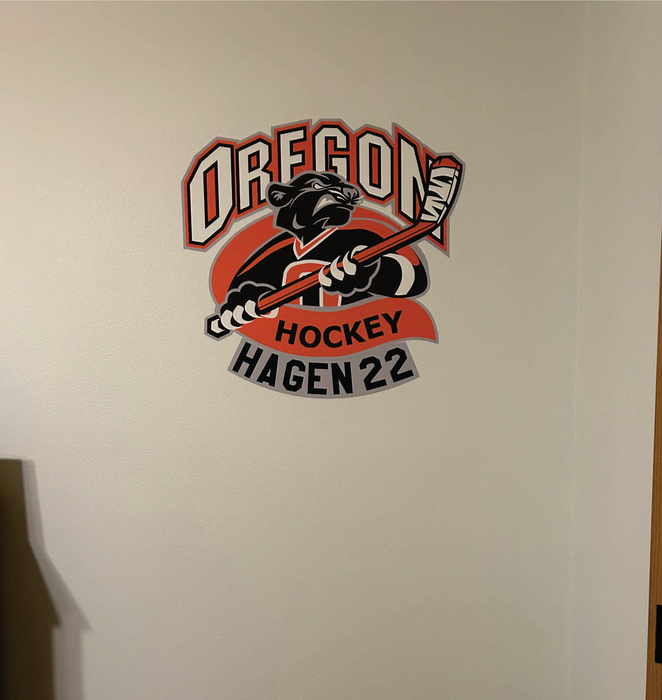 Oregon Hockey Wall Art Logo